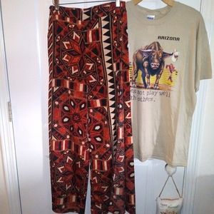 H&m Boho Silky 70s Wide Leg Pants 6